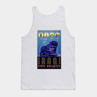 Vintage Travel Poster Iraq State Railways Tank Top